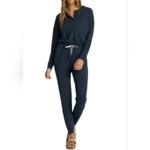 Vuori Navy Jumpsuit